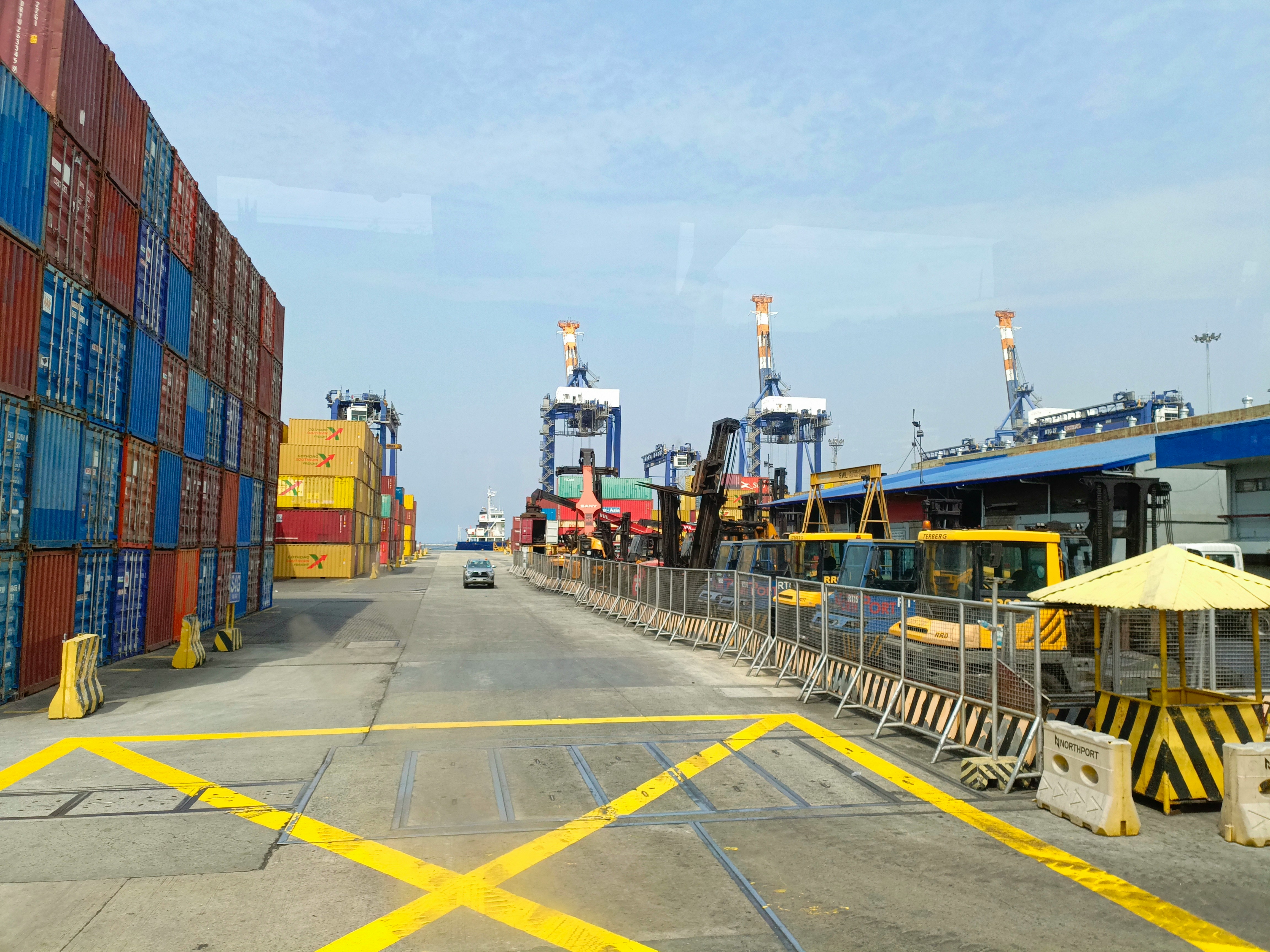 Truck at loading dock for dispatch